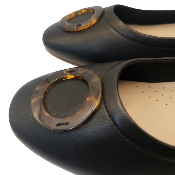 TROTTERS Gia Ornament Leather Ballet Flats Women sz 8.5W Black NEW‎ | MSRP $114 - Picture 3 of 9